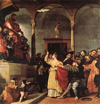 Lorenzo Lotto : St Lucy before the Judge